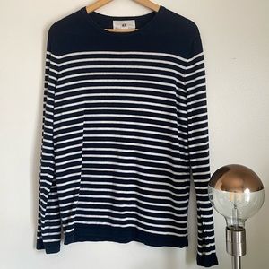 H&M Blue/White Stripe Sweater